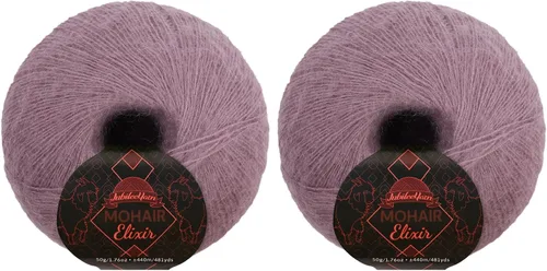 Miniatura 87 de JubileeYarn Mohair Elixir Yarn - 50g/Skein Baby Wool Blend - Cosmopolitan - 1 Skein