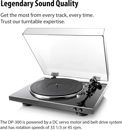 Miniatura 3 de Denon DP-300F tocadiscos análogo completamente automático