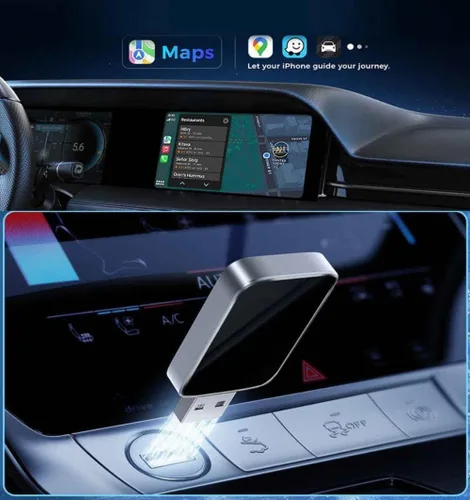Miniatura 5 de Car Wireless CarPlay Adapter for BMW X5/X6 M 2021 2022 2023 2024 2025, Plug & Play, Play Stable Connection No Latency, Converts Wired to