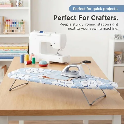 Miniatura 5 de Household Essentials - Tabla de planchar de acero con soporte de hierro