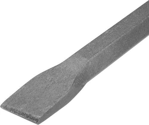 Miniatura 4 de uxcell Cincel de mampostería para roca de 9.8 pulgadas, cabeza de tallado plana, chorro de arena, acero al carbono medio para tallar piedra