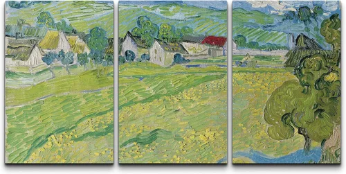 Miniatura 100 de Lienzo decorativo para pared - cuadro con estampado Giclée para decoración del hogar Noche estrellada sobre el Ródano