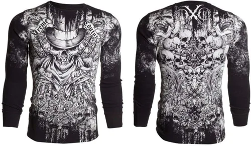 Miniatura 2 de Xtreme Couture by Affliction - Camisa térmica para hombre (negro)