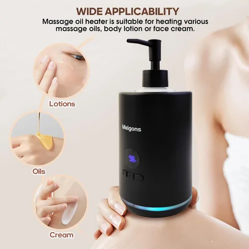 Miniatura 3 de Calentador de aceite para masaje, calentador de aceite de masaje, calentador de aceites corporales para spa, salón y barberías, con dispensador