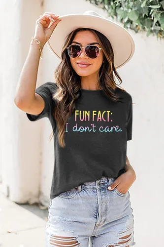 Miniatura 3 de Camiseta para mujer con frase divertida impresa en inglés