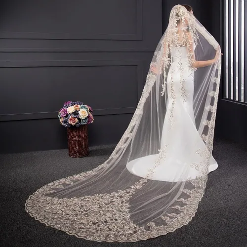 Miniatura 3 de EllieHouse E21 - Velo de novia para mujer con peine gratis