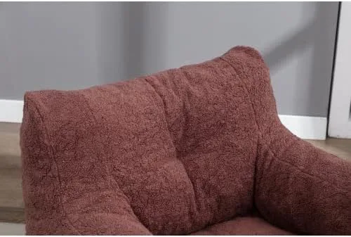 Miniatura 4 de anwickjeff Sillones puf, puf de relleno suave copetudo con relleno, sofá perezoso esponjoso, tumbona imperial gigante para dormitorio, sala de estar
