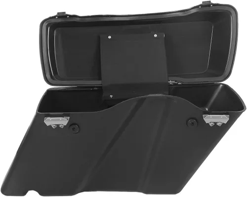 Miniatura 6 de Bolsas de sillín negras mate TCMT con cierre de tapa y forro de inserción de alfombra Compatibles con Harley Touring CVO Road Glide Road King Street