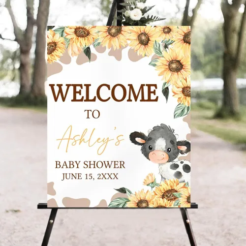 Miniatura 29 de Letrero personalizado de bienvenida para baby shower de baloncesto, letreros deportivos florales para baby shower #7h50