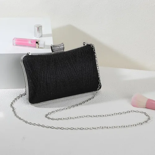 Miniatura 7 de UBORSE Bolso de mano con purpurina para mujer, bolsa de noche brillante con cadena desmontable, bolso de mano formal para fiesta, cóctel, baile