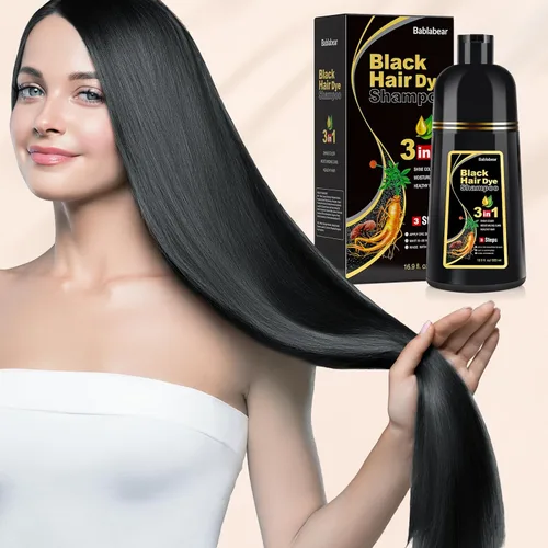 Miniatura 4 de Bablabear - Champú con color para cabello gris, tinte de cabello semipermanente para mujeres y hombres, ingredientes herbales, 3 en 1, cobertura