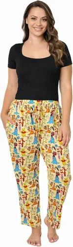 Miniatura 5 de Disney Pantalones de descanso para mujer, pantalones de pijama de algodón con estampado completo