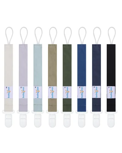 Miniatura 14 de Babygoal Clips neutros para chupete, paquete de 4 unidades con asa para chupetes y baberos, se adapta a la mayoría de chupones y baberos 4PS07-B