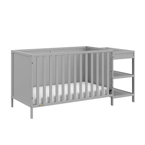 Miniatura 15 de Graco Theo Cuna convertible 3 en 1 para bebé, certificado GREENGUARD Gold, se convierte en cama y sofá cama para niños pequeños, se adapta a colchón