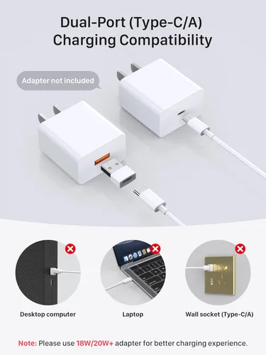 Miniatura 7 de Cargador magnético inalámbrico Magsafe iPhone: almohadilla de carga para iPhone 17/16/15/14/13/12 Series y AirPods Pro 4-2, imán fuerte, puertos