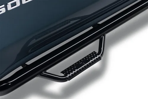Miniatura 3 de N-Fab Nerf Steps C99100QC-6 - Cama estándar de 6.5 pies, color negro brillante, rueda a rueda con acceso a la cama Compatible con Chevrolet / GMC