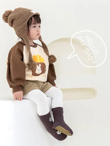 Miniatura 8 de Calcetines de agarre antideslizantes para bebés y niños pequeños, cálidos, gruesos, antideslizantes, calcetines para niñas y niños recién nacidos, 6