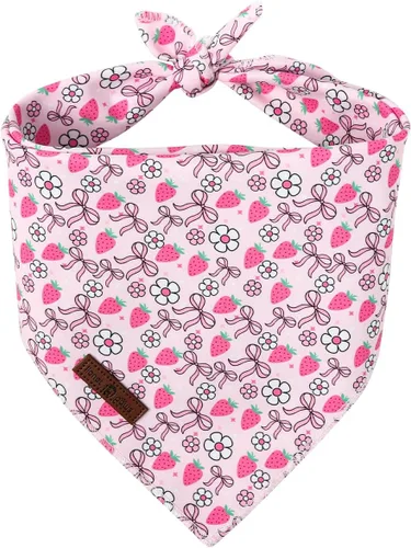 Miniatura 34 de lionet paws Bandana de conejo de Pascua para perros pequeños, medianos y grandes, pañuelo triangular para perros y gatos, bufanda para niñas y niños
