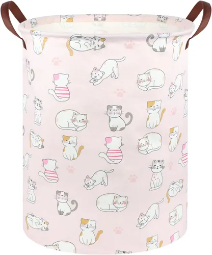 Miniatura 28 de FXOLCSHE Cesta de lavandería para bebés con animales, cesta de lavandería para bebés de animales del bosque, cesta de juguetes para niños, cesta