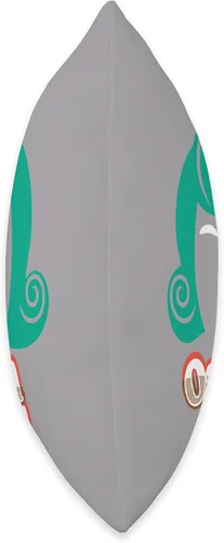 Miniatura 2 de Willy Wonka Chocolate Factory Oompa Loompa - Almohada (16.0 x 16.0 in), multicolor