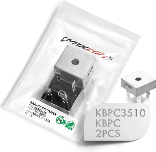 Miniatura 5 de Chanzon KBPC2504 Puente Rectificador Diodo 25A 400V KBPC Monofásico, Onda Completa 25 Amp 400 Voltios Diodos de Silicio Electrónicos