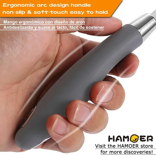 Miniatura 2 de Herramienta Rallador de Cítricos y Limón para KitchenAid - Cuchillo raspador con surcos múltiples y canal, hoja de acero inoxidable y mango curvo