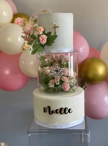 Miniatura 4 de Decoración de pastel de cruz, decoración de pastel de cruz acrílica, decoración de tartas, bautismo acrílico, dije de cruz para pastel, celebración