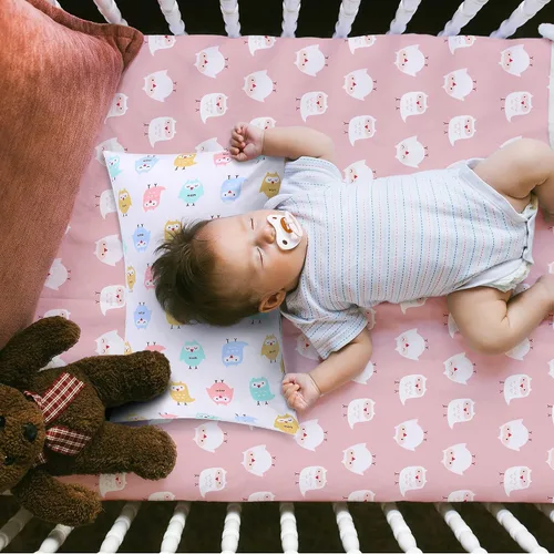 Miniatura 5 de UOMNY - Juego de 2 fundas de almohada para niños, 100 % algodón, funda de almohada, para almohadas de 5.1 x 7.1 pulgadas Búho