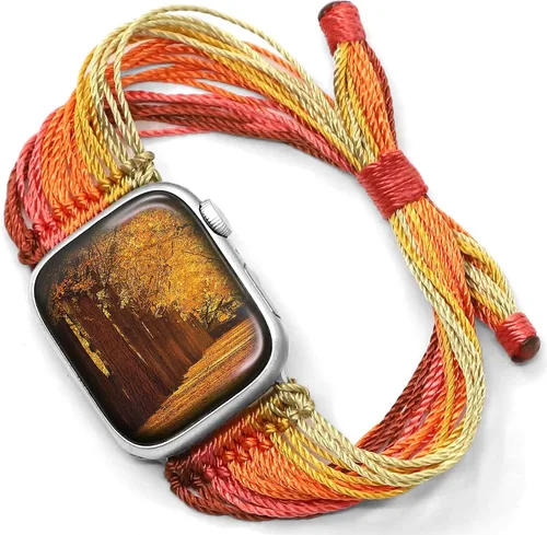 Miniatura 23 de JR.DM Correas de reloj bohemias compatibles con Apple Watch de 1.575 pulgadas, 1.614 pulgadas, 1.496 pulgadas, 1.732 pulgadas, 1.654 pulgadas, 1.772