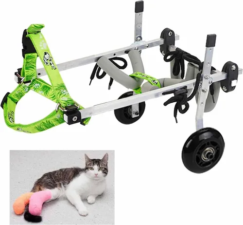 Small Dog Wheelchair for Back Legs Dog Wheelchair Cart, Brace and Hip Support, Walking Mobility Aids Light Weight Dog Rehabilitation Brace