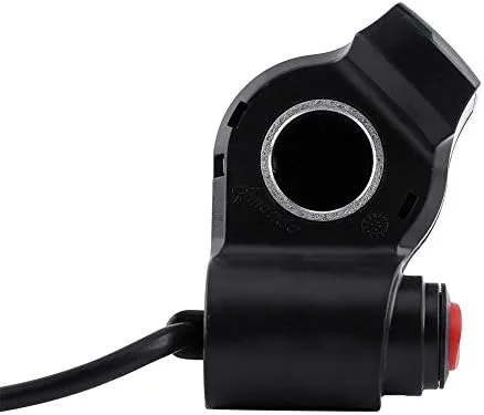 Miniatura 3 de Juego de empuñaduras de acelerador, manubrio eléctrico de motocicleta con pantalla LED, 12-84V, 3 velocidades, izquierda y derecha, rojo