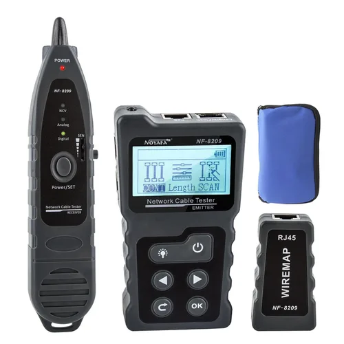 Miniatura 9 de NOYAFA NF-488 - Probador de cable POE para alimentación sobre Ethernet, comprobación de continuidad de cable de red, detector de bucle invertido POE