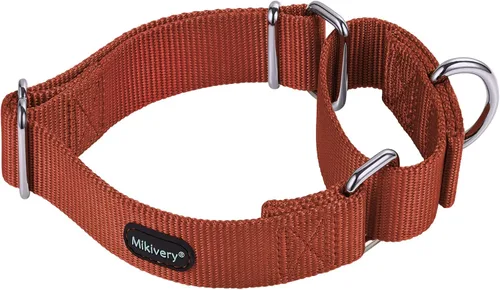 Miniatura 12 de Mikivery Martingale - Collar de nailon ajustable y de entrenamiento de seguridad, colorido y cómodo, con hebilla de metal, collares para mascotas