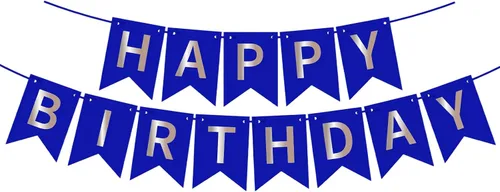 Miniatura 25 de Cartel de feliz cumpleaños suministros para fiesta de cumpleaños (B 1)