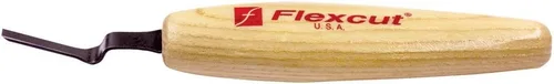 Miniatura 9 de Flexcut Herramientas de tallado de madera Herramienta de micro separación 45 grados 0.118 in Hoja de acero de alto carbono 1095 afilada