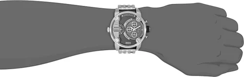 Miniatura 2 de Diesel SBA dual tiempo zonaReloj de los hombres de acero inoxidable DZ7259