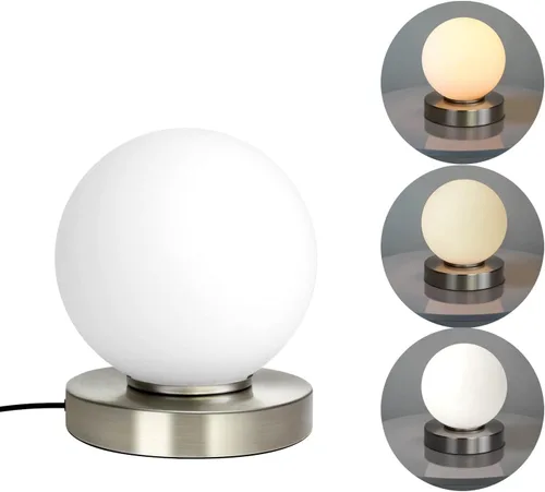 Miniatura 7 de Lámparas de mesa pequeñas modernas, LED regulables con 3 colores, lámpara de mesa dorada para dormitorio, sala de estar, mesita de noche