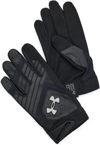Miniatura 29 de Under Armour Guantes de béisbol Clean Up para hombre (100) blanco / plata metálica / plata metálica