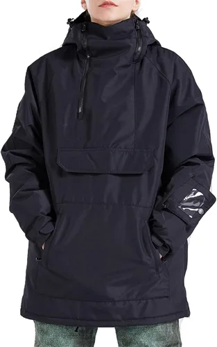 Miniatura 17 de Chaqueta anorak de esquí para mujer, impermeable, resistente al viento, cálido, para snowboard, abrigo de invierno con capucha