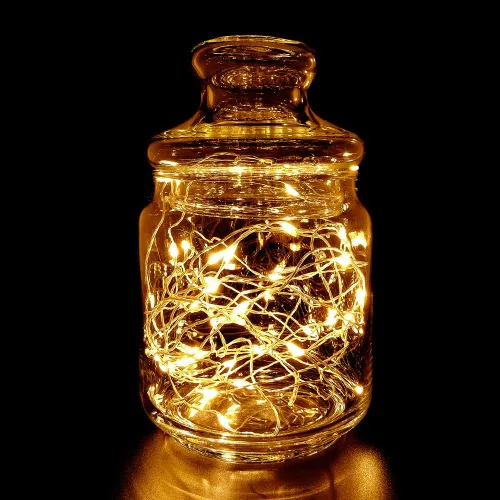 Miniatura 13 de Sterno Home GL40736 - Lote de 4 luces LED para cableado de hadas, funciona con pilas, con mando a distancia, 50 cuerdas de 16.4 pulgadas, alambre