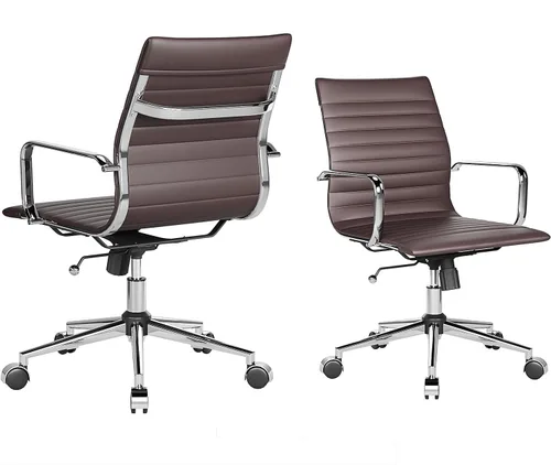 Silla ergonómica de oficina con ruedas y reposabrazos, silla giratoria ajustable de alta resistencia para el hogar y la oficina, asiento de 22.83
