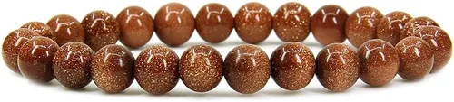 Miniatura 7 de Amandastone Pulsera elástica de cuentas redondas de 0.315 in con piedras preciosas naturales de 7 pulgadas