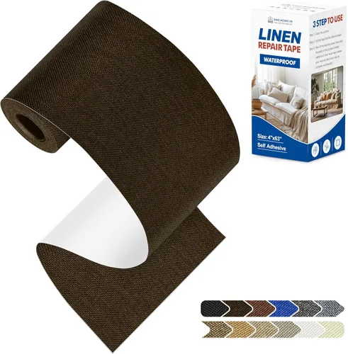 Miniatura 119 de KING MOUNTAIN Parches de reparación de lino fino, tela autoadhesiva, 8 x 11 pulgadas, 2 unidades, multicolor, para sofá de lino (beige)
