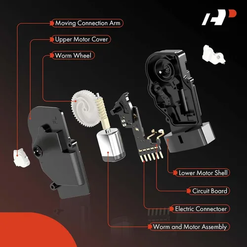 Miniatura 2 de A-Premium Actuador de cerradura de puerta del conductor compatible con vehículos Ford, Lincoln, Mazda y Mercury - para F-150 F-250 Freestar Mustang