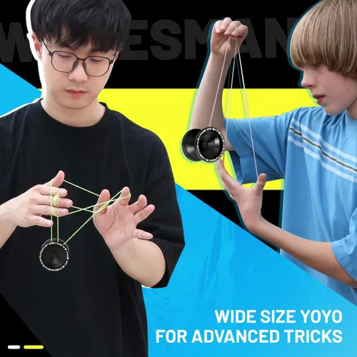 Miniatura 3 de X6 Yoyo profesional de trucos para niños y principiantes, Yoyo 6061 Responsive Yoyos de aleación de aluminio con rodamiento KK, eje, bolsa, 10