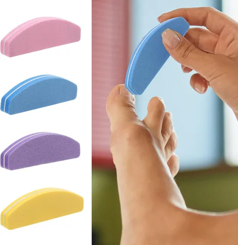 Miniatura 8 de 40 unidades de limas de uñas pequeñas de grano 100/180 para uñas acrílicas y naturales