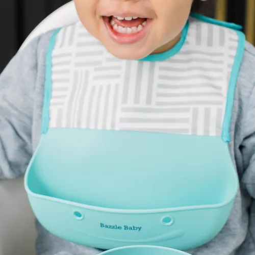 Miniatura 4 de Bazzle Baby Foodie Feeding Set for babies - roll up bib suction plate, bowll