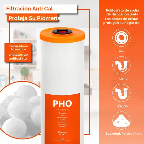 Miniatura 2 de Express Water Juego de filtros de repuesto para toda la casa, paquete de 3, bloque de carbono, KDF, polifosfato para metales pesados y Filtro