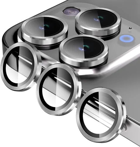 Miniatura 12 de Jeluse Protector de lente de cámara para iPhone 17 Pro Max/17 Pro/16 Pro Max/16 Pro/15 Pro Max/15 Pro/14 Pro Max/14 Pro, kit de alineación
