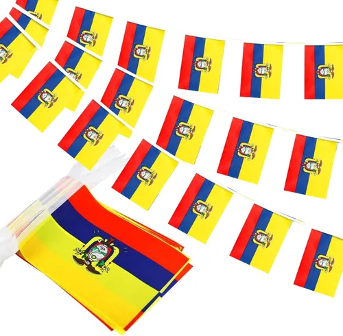Miniatura 23 de Banderas de cuerda de 100 países, banderines internacionales, banderas del mundo para bares olímpicos, clubes deportivos, decoraciones escolares